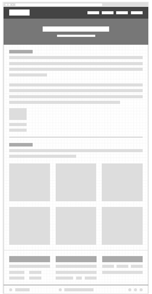 Desktop Size Career Wireframe