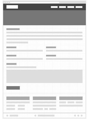 Desktop Size Contact Wireframe