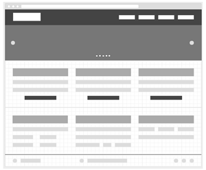 Desktop Size Home Wireframe