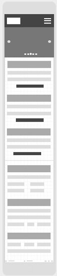 Mobile Size Home Wireframe