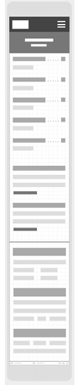 Mobile Size Services Wireframe